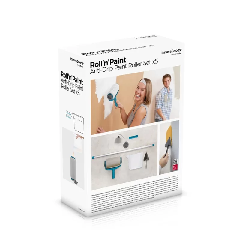 Set of refillable, Anti-drip Paint Rollers...