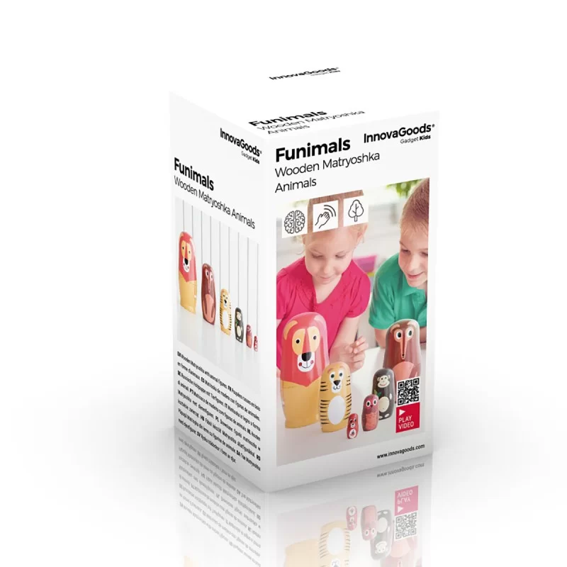 Matryoshka Wooden Animal Figures Funimals...