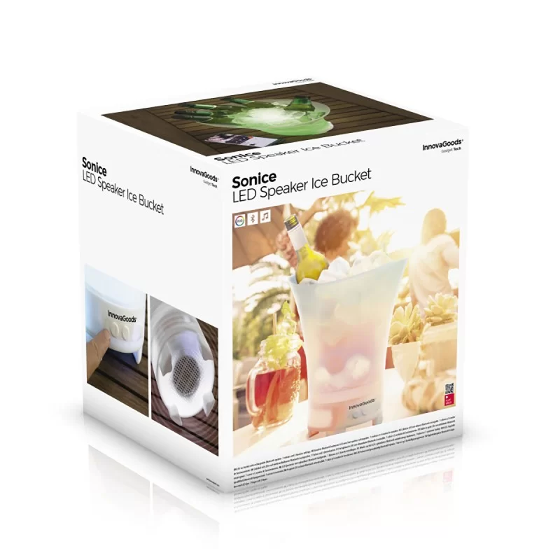 LED bucket with rechargeable speaker Sonice...