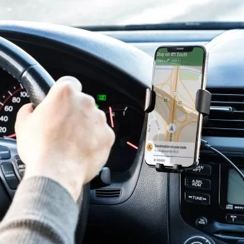 Mobile Phone Holder with Wireless Charger for Cars Wolder... 2