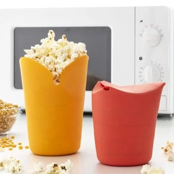 Collapsible Silicone Popcorn Poppers Popbox InnovaGoods...