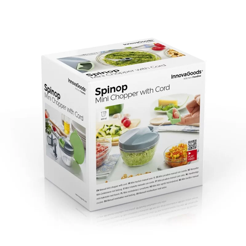 Manual mini chopper with pull cord Spinop...