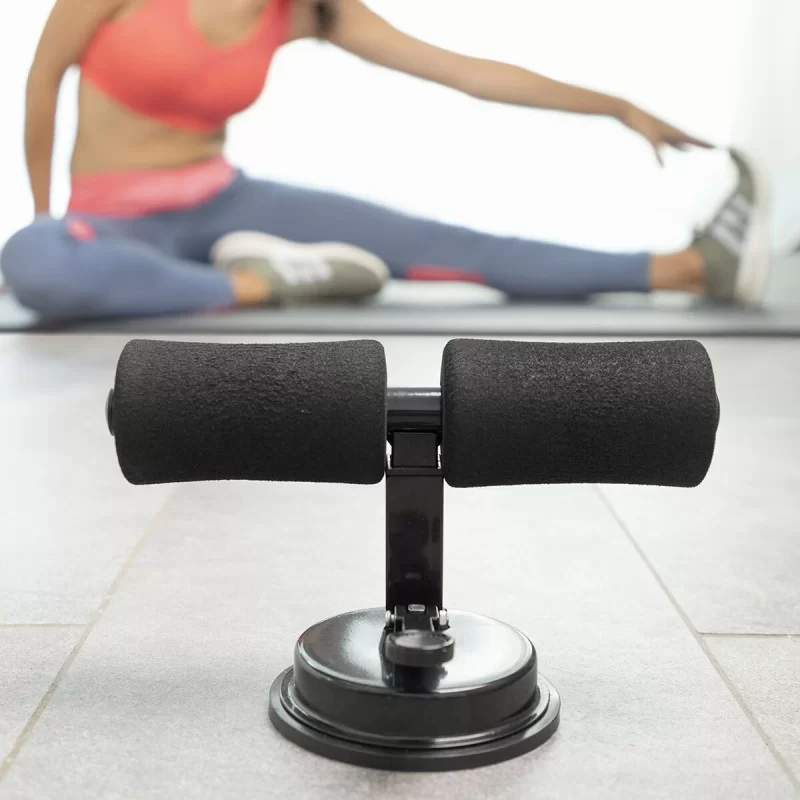 Sit-up Bar for Abdominals with Suction Pad and...
