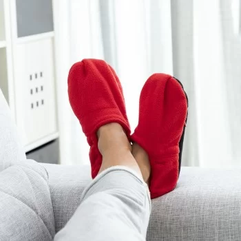 Microwavable Heated Slippers InnovaGoods Red 2