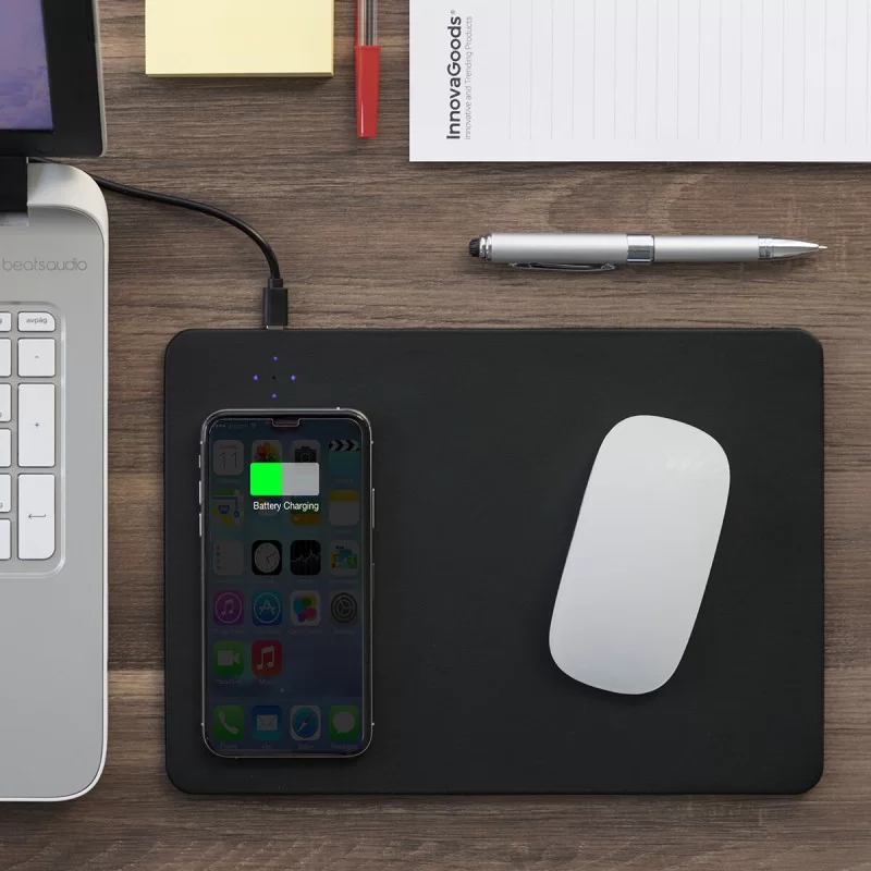2-in-1 Mouse Mat with Wireless Charging Padwer...