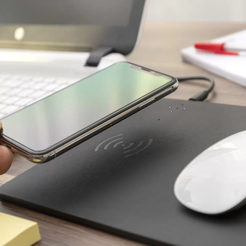2-in-1 Mouse Mat with Wireless Charging Padwer...