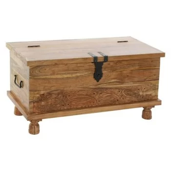 Chest DKD Home Decor Natural Colonial Iron Acacia 90 x 41...