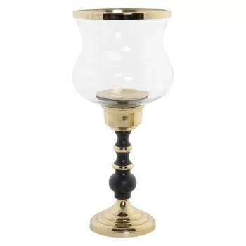 Candle Holder DKD Home Decor Aluminium Crystal Brass (18...