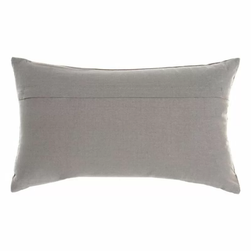 Cushion DKD Home Decor Grey Velvet Polyester...
