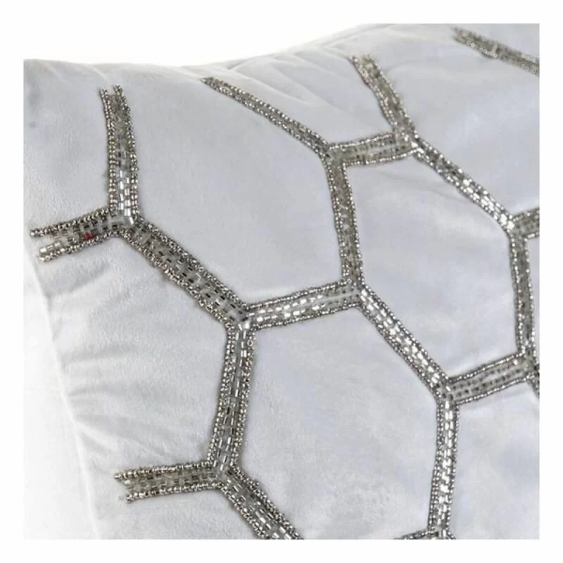 Cushion DKD Home Decor Velvet Geometric (45 x...