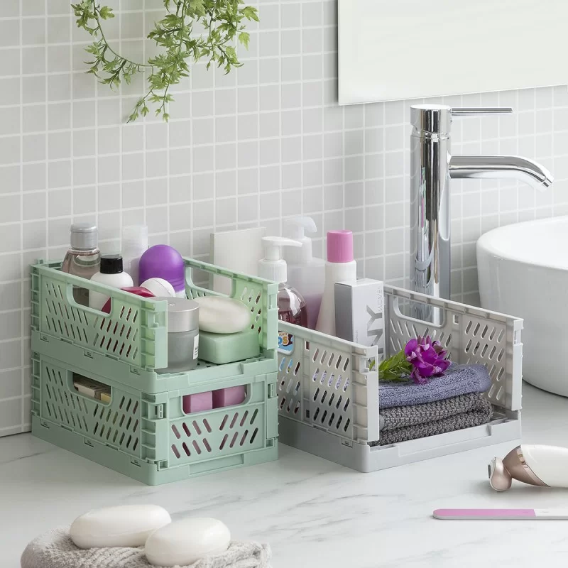 Set of 3 Foldable and Stackable Organiser Boxes...