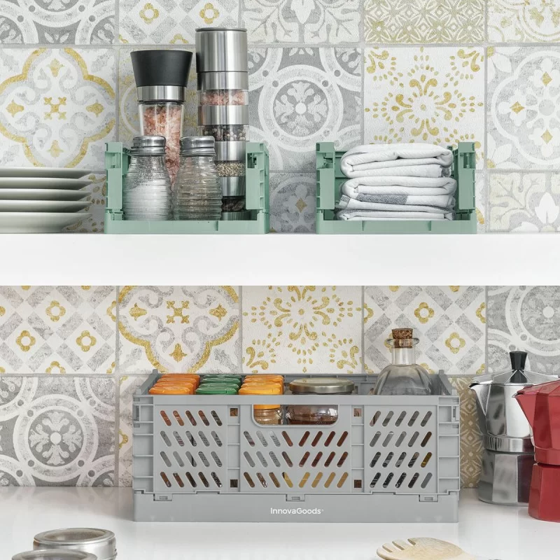 Set of 3 Foldable and Stackable Organiser Boxes...