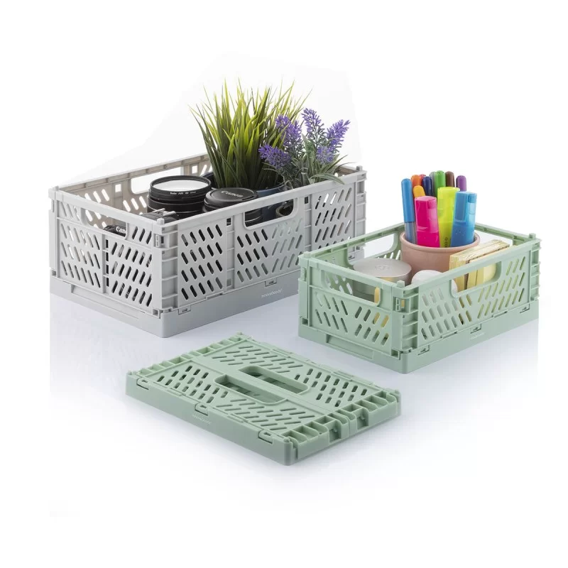 Set of 3 Foldable and Stackable Organiser Boxes...