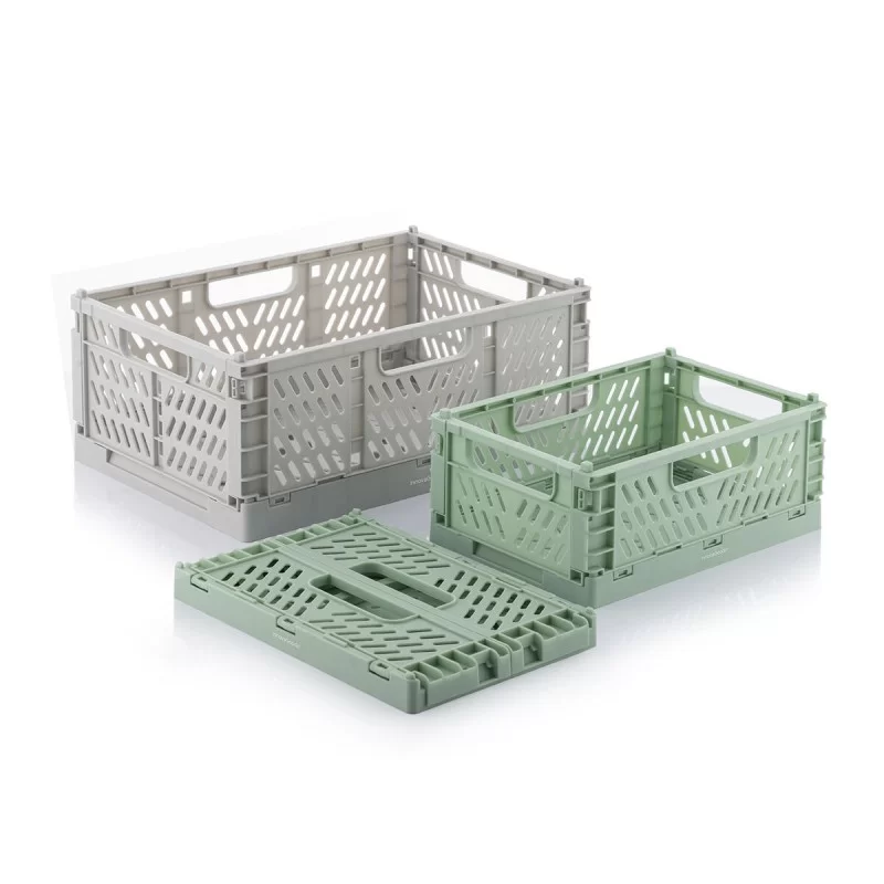 Set of 3 Foldable and Stackable Organiser Boxes...