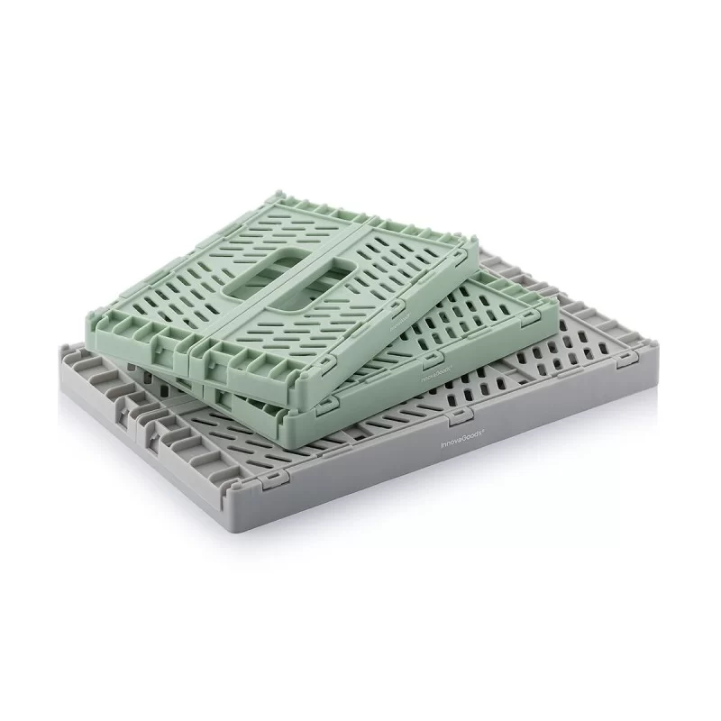 Set of 3 Foldable and Stackable Organiser Boxes...