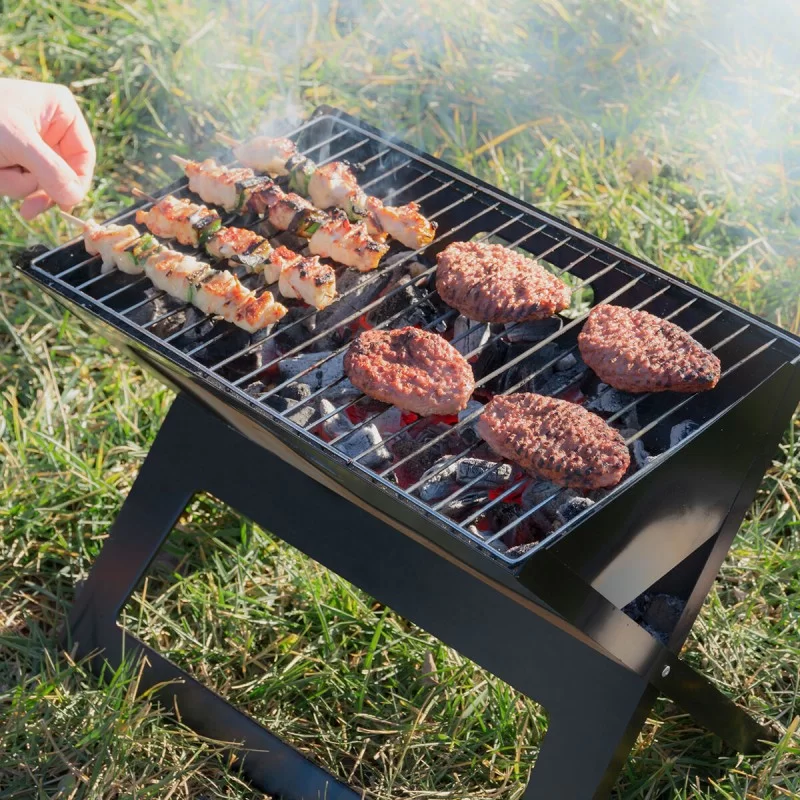 Folding Portable Barbecue for use with Charcoal...