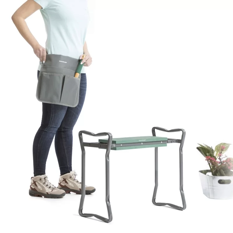 3-in-1 Folding Garden Seat with Bag for Tools...