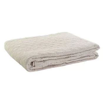 Bed Cover DKD Home Decor 8424001814534 Flower Beige...