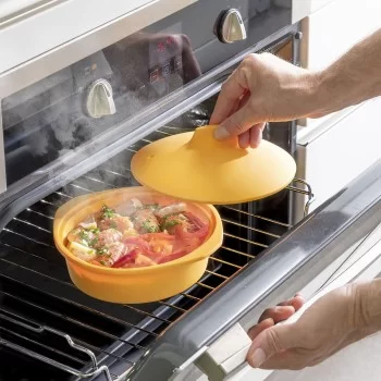 Multifunction Silicone Steamer with Recipes Silicotte... 2