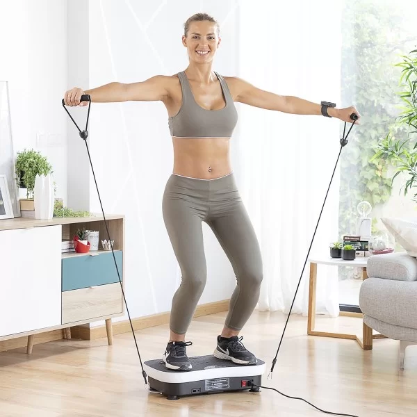 Vibration Training Plate with Accessories and Exercise Guide Vybeform InnovaGoods