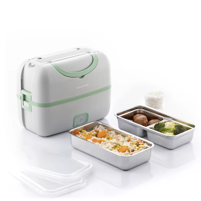 3-in-1 Electric Steamer Lunch Box with Recipes...