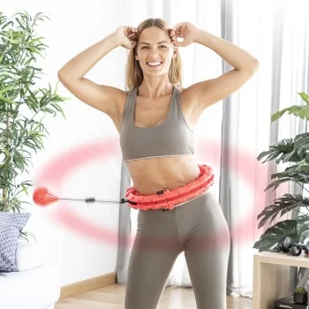 Adjustable Smart Fitness Hoop with Weight Fittehoop...