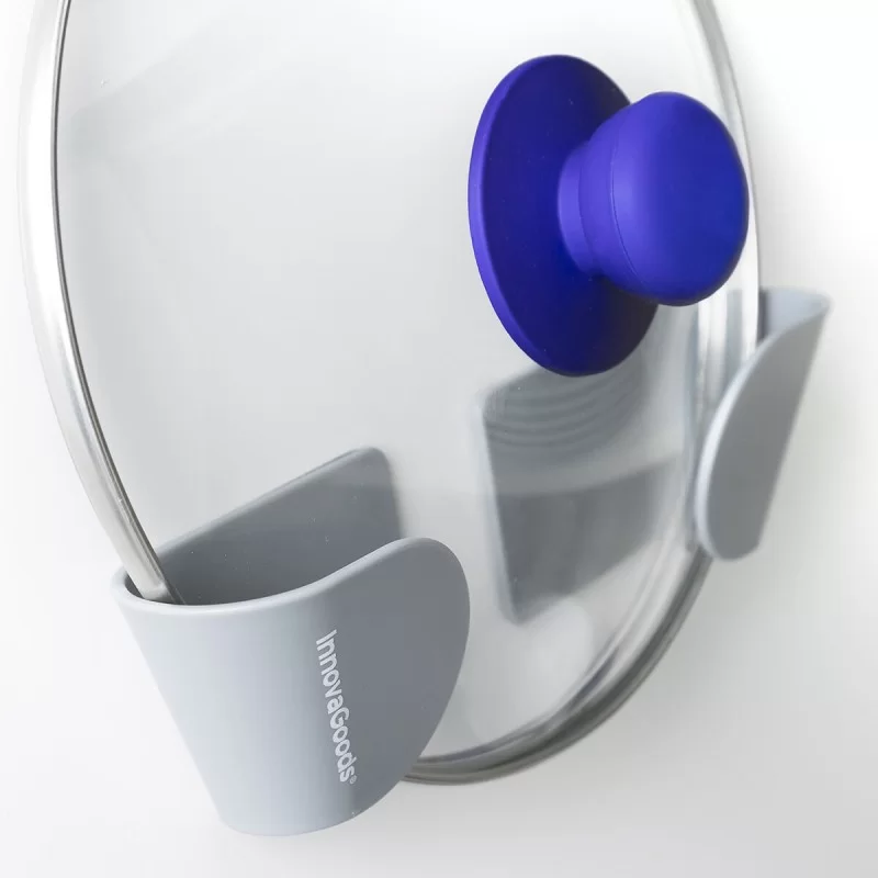 Set of 3 Adhesive Holders for Saucepan Lids...