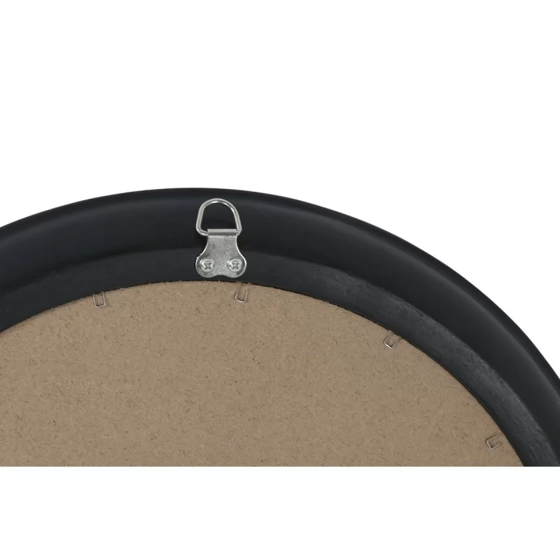 Wall mirror Home ESPRIT Black Golden Resin...