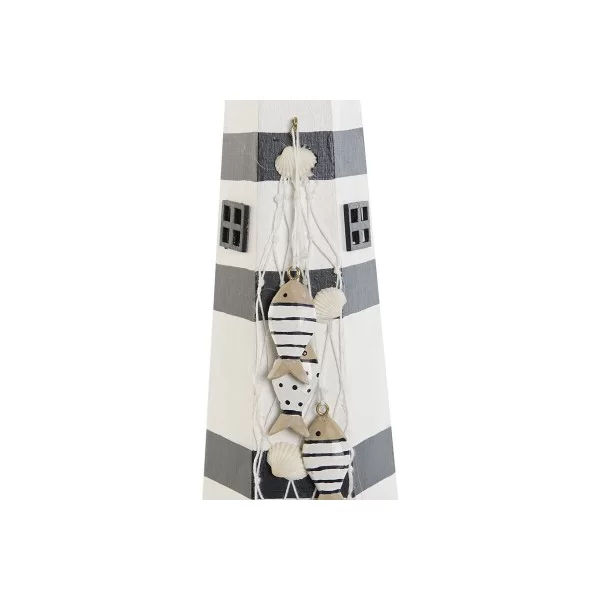 Lighting decoration Home ESPRIT Wood Sailor Headlight 14 x 14 x 40 cm (2 Units)