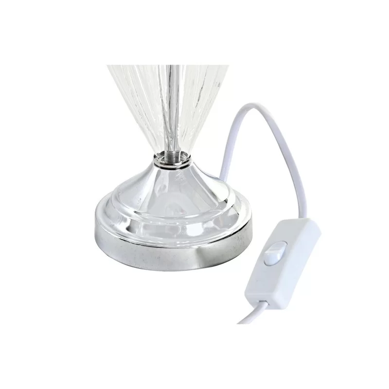 Desk lamp Home ESPRIT White Grey Metal Crystal...