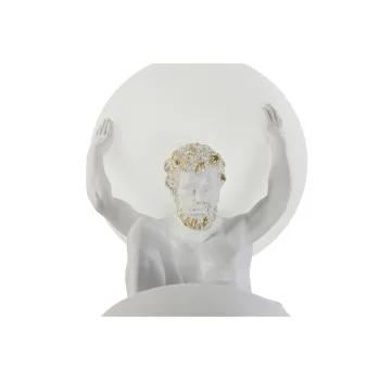 Desk lamp Home ESPRIT White Golden Resin Plastic 220 V 14... 2