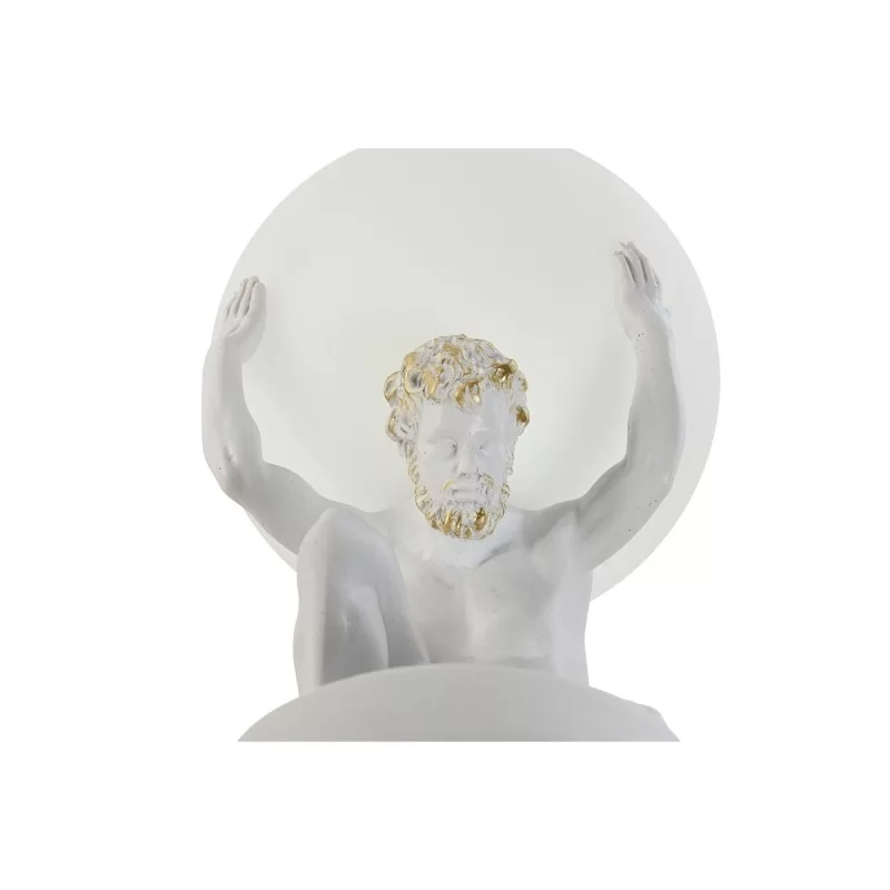 Desk lamp Home ESPRIT White Golden Resin...