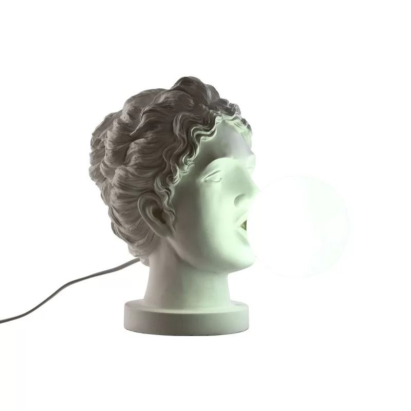 Desk lamp Home ESPRIT White Resin Plastic 220 V...