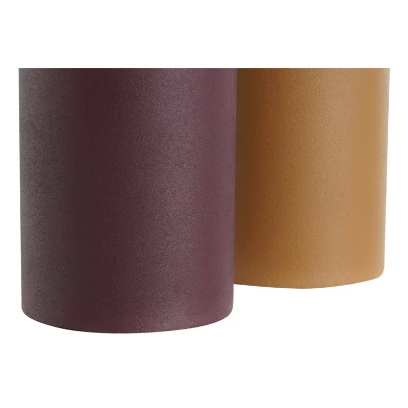 Vase DKD Home Decor Orange Golden Iron 13 x 13...