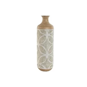 Vase Home ESPRIT Green Beige Natural Metal Tropical 18 x...