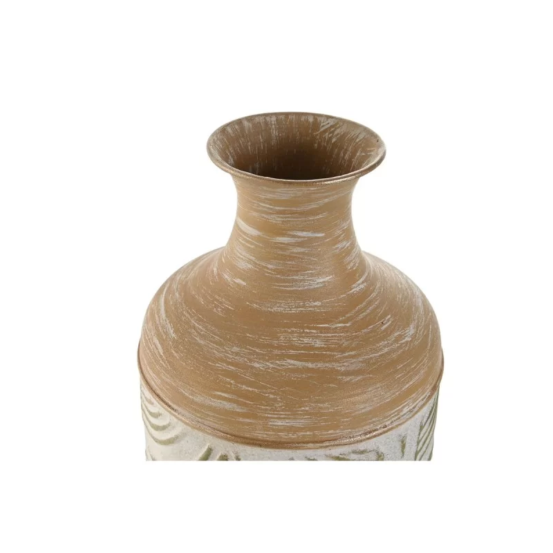 Vase Home ESPRIT Green Beige Natural Metal...