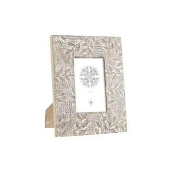 Photo frame DKD Home Decor White Natural Crystal Mango...