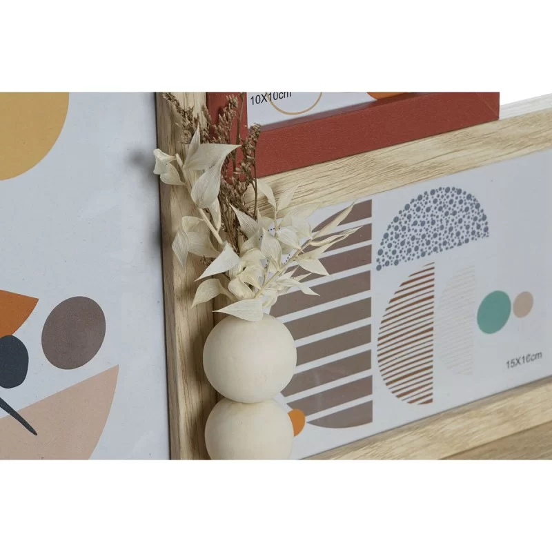 Photo frame Home ESPRIT Natural Terracotta...