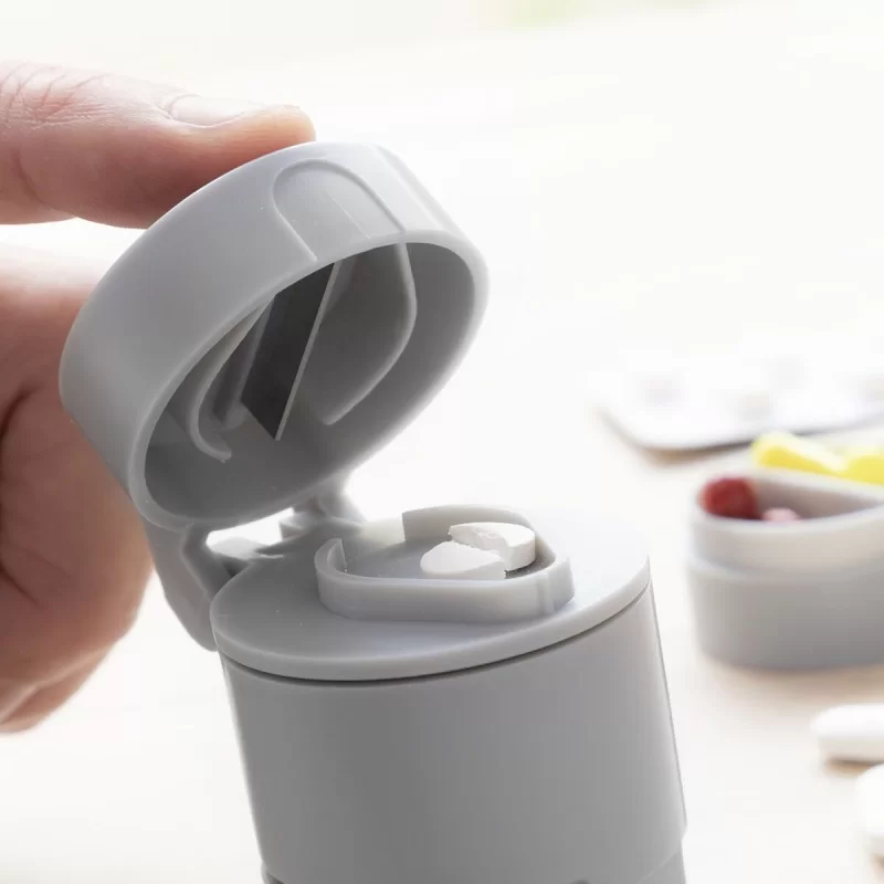 5-in-1 Pill Dispenser with Cutter and Crusher...