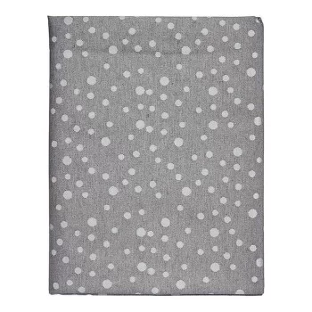Tablecloth Grey Jacquard White (140 x 180 cm)