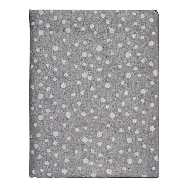 Tablecloth Grey Jacquard White (140 x 180 cm)