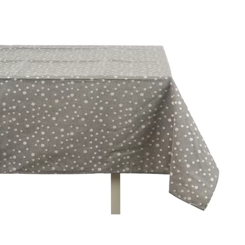 Tablecloth Grey Jacquard White (140 x 180 cm)