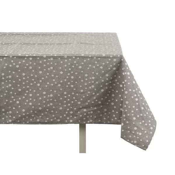 Tablecloth Grey Jacquard White (140 x 180 cm)