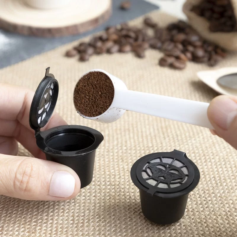 Set of 3 Reusable Coffee Capsules Recoff...