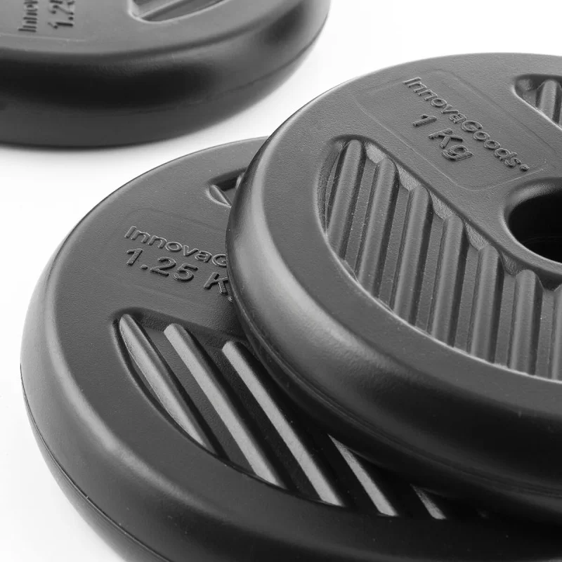 6-in-1 Set of Adjustable Weights with Exercise...