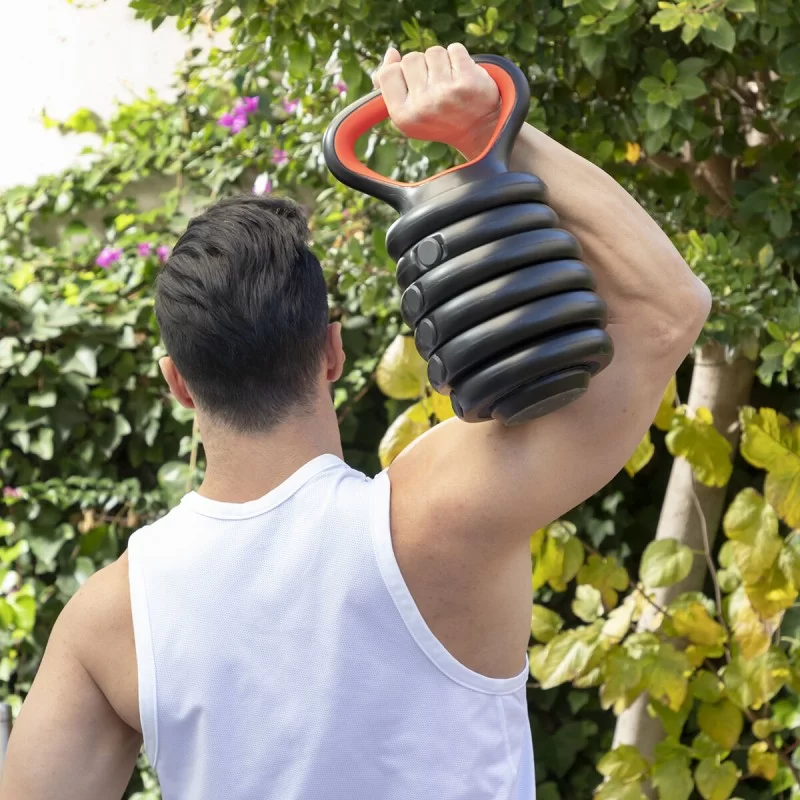 6-in-1 Set of Adjustable Weights with Exercise...