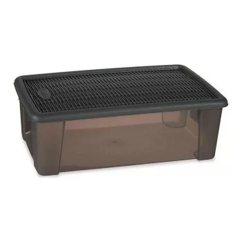 Box with cover Stefanplast Elegance Grey 19,5 x 11,5 x 33...