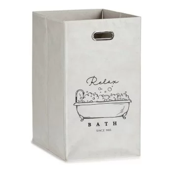 Basket Relax Bath Foldable White Cardboard 60 L 35 x 57 x...