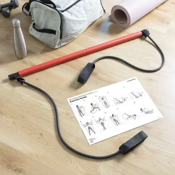 Fitness Bar with Resistance Bands and Exercise Guide... 2