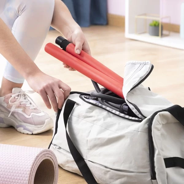 Fitness Bar with Resistance Bands and Exercise Guide Resibar InnovaGoods